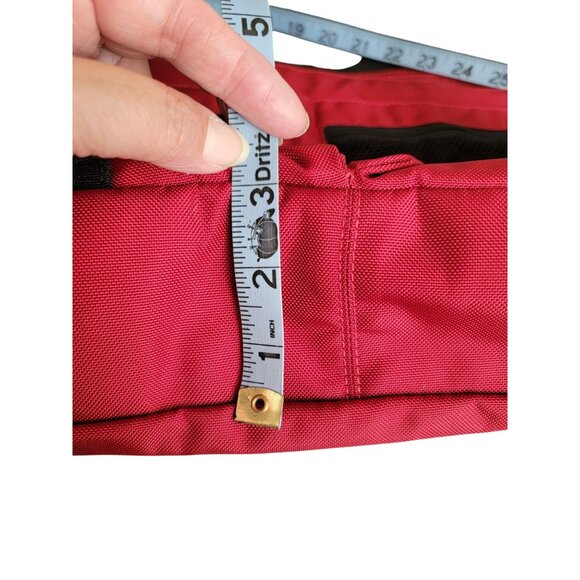 Coach Red Nylon & Leather Messenger Bag - Picture 15 of 15